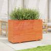Plant Pot Wax Brown 110 X 40 X 72 Cm Solid Pine Wood