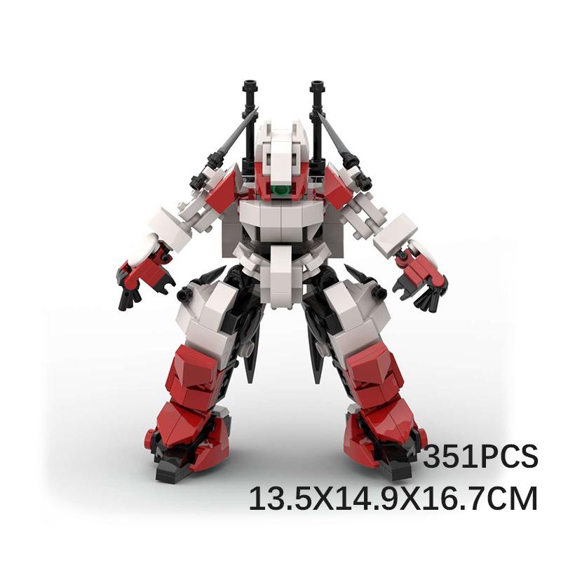 M Building Block Is Compatible With Lego, Attack And Kill Mobile Team Creative Assembly Battle Robot Toy Building Block Ornament Set