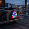 RGB Color Tail Lights Tricolor Triangular LED Lights Universal Strobe Light  Modification Parts
