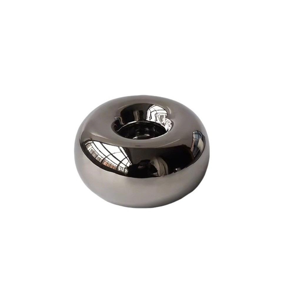 Tire Ornament Ceramic Candle Holder Circular Shape Creative Candle Pedestal Romantic Dinner