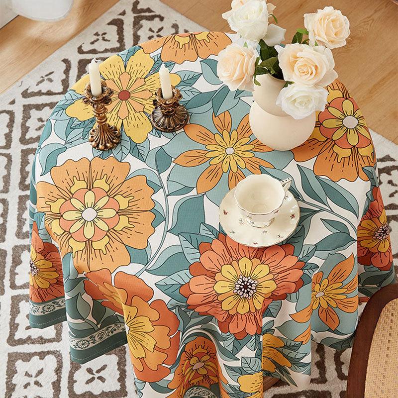 Față de masă premium de lux ușor, îngroșată, imprimată, de uz casnic, impermeabilă și rezistentă la ulei, față de masă pentru măsuță de cafea