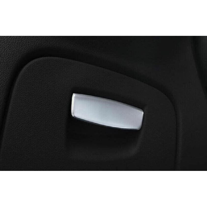 Silver Steel Main Driver Storage Box Handle Cover Trim For BMW 5 Series 2018-22