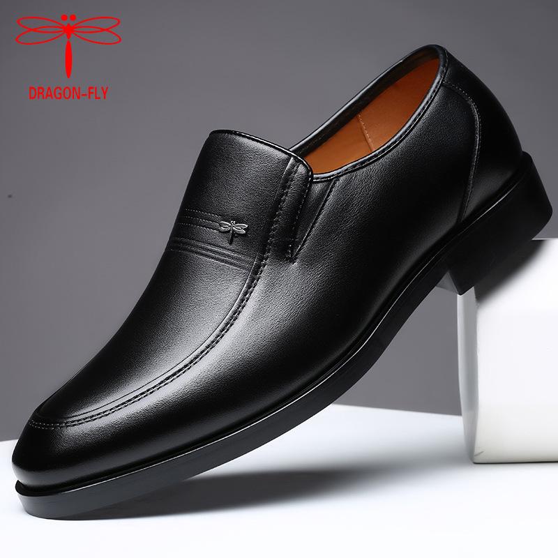 Leather Sandals Men'S Genuine Leather Men'S Business Dress Hollow Brown Deodorant Cowhide Hole Middle-Aged And Elderly Father Shoes