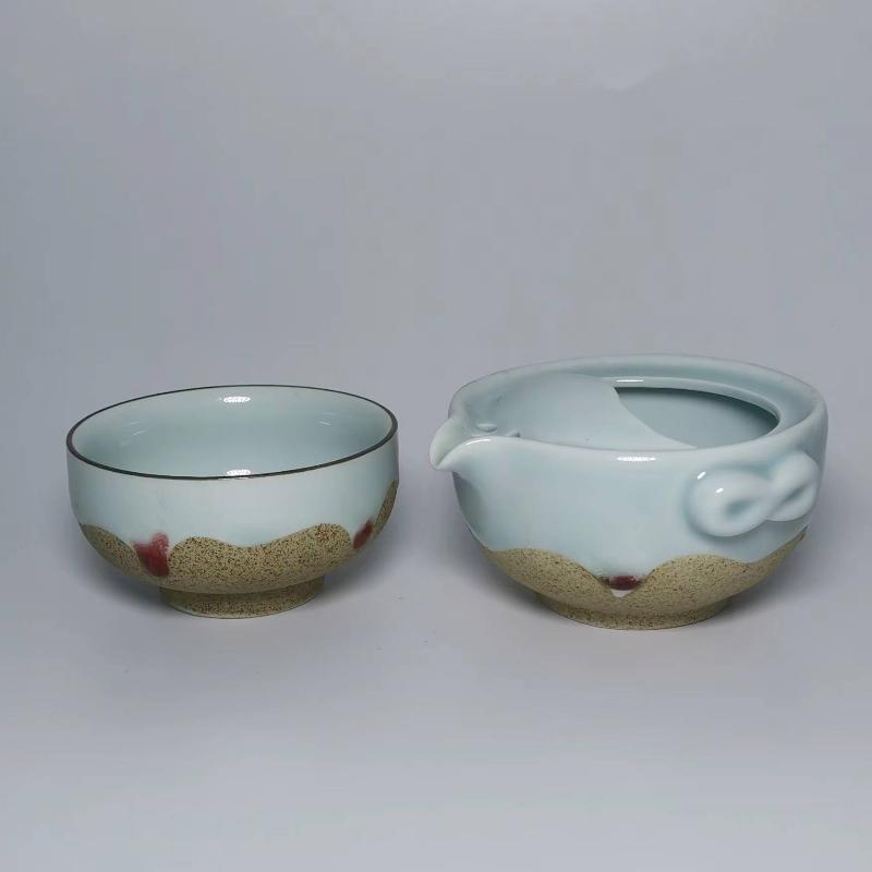 Hurtowy porcelanowy zestaw do herbaty 1 dzbanek 1 filiżanka, wysokiej jakości piękny i elegancki czajniczek Gaiwan i filiżanki łatwo podróżny czajnik