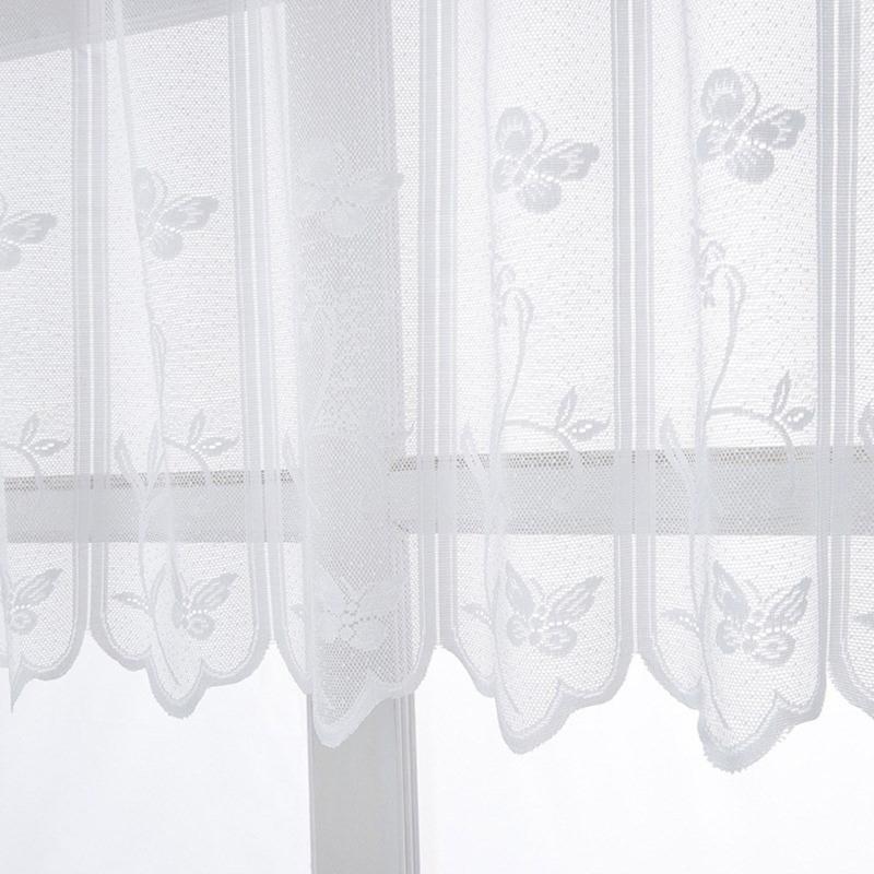 Country Style Sheer Curtain with Romantics Lace Design, Perfect for Dividing Space,for Timelessly and Gracefuls Home