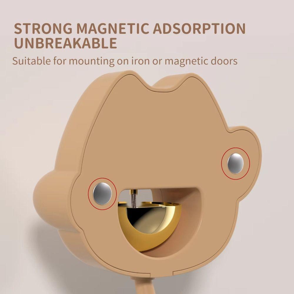 Cute Cat Magnetic Doorbell with Hook Entrance Door Bell New Wind Chime Pendant Home Decor