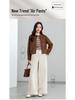 Xin Ge Women's Spring Tencel Cotton High Waist Wide Leg Pants with a Lazy Style Design