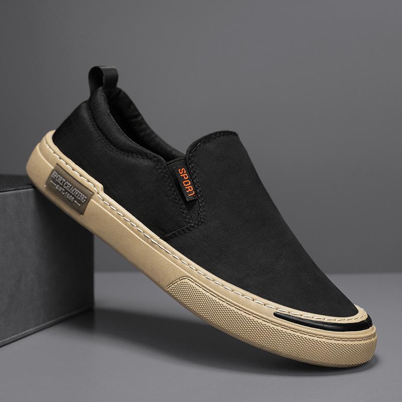 

Мужская обувь, летняя, новая, дышащая, из ледяного шелка, старая Пекинская обувь, корейская версия, модная, универсальная обувь, мужская повседневная парусиновая обувь 39 чёрный