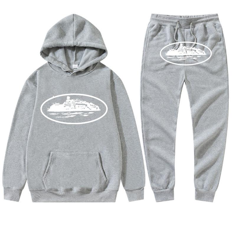 Grensoverschrijdend Corteiz trendy merk hoodie trainingspak sport trui heren en dames tweedelig trui + joggingbroek kleding street shirt