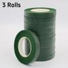 20Yards Green Bouquet Floral Tapes Self-adhesive Wrapping Paper Tape Florist Wrapping DIY Decorative Flower Wedding Supplie