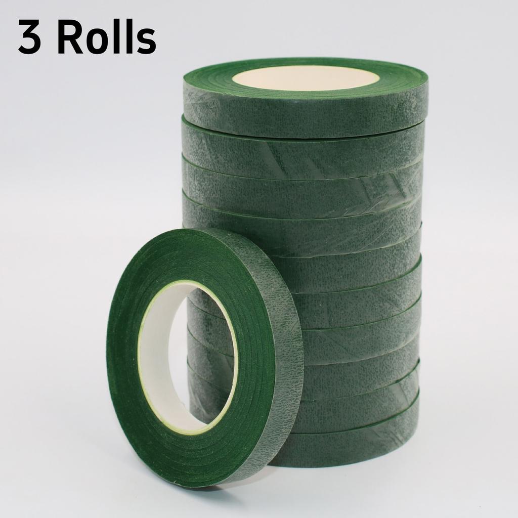 20Yards Green Bouquet Floral Tapes Self-adhesive Wrapping Paper Tape Florist Wrapping DIY Decorative Flower Wedding Supplie