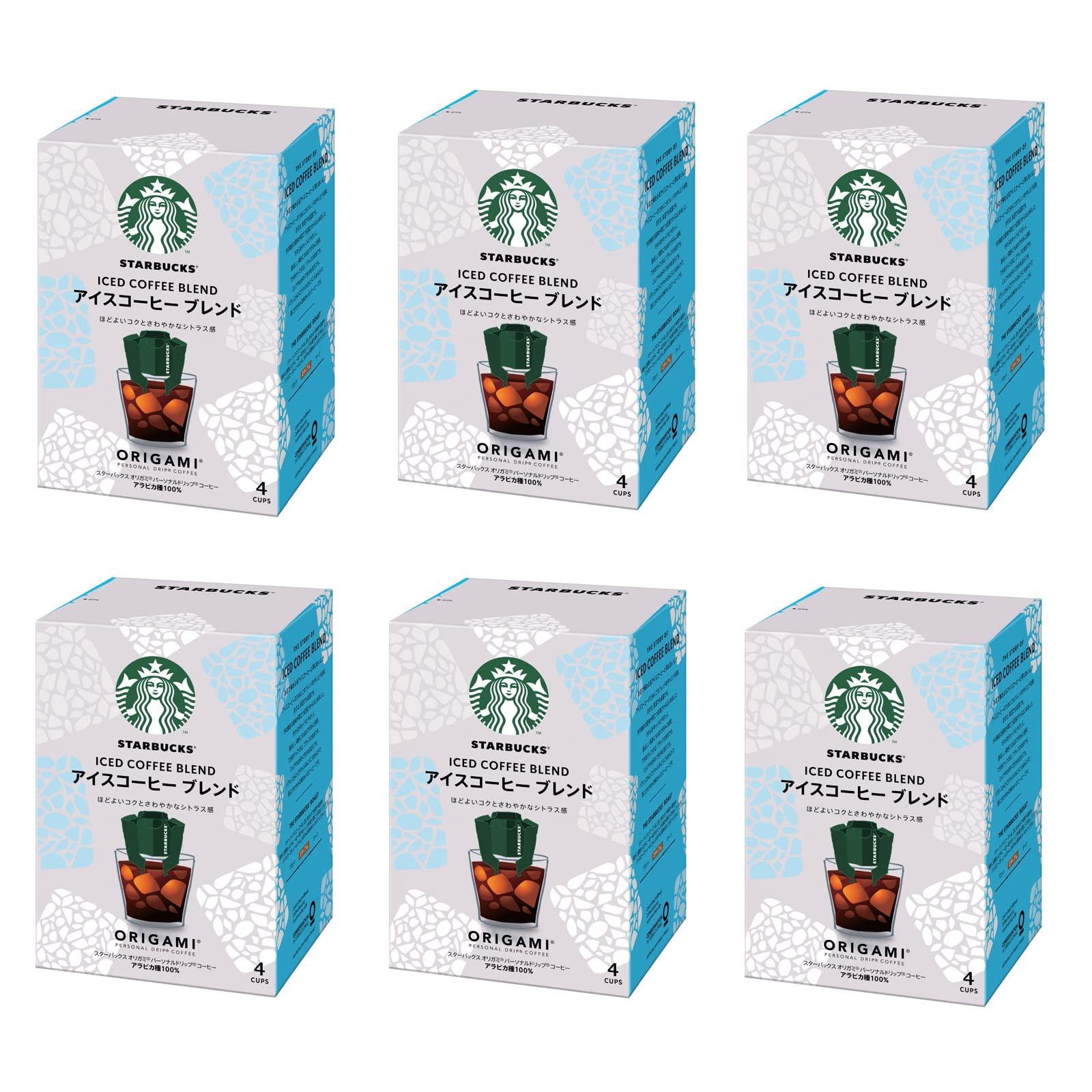

Starbucks Оригами Персональный Дрип-кофе, Смесь для Холодного Кофе, 4 пакетика x 6 коробок