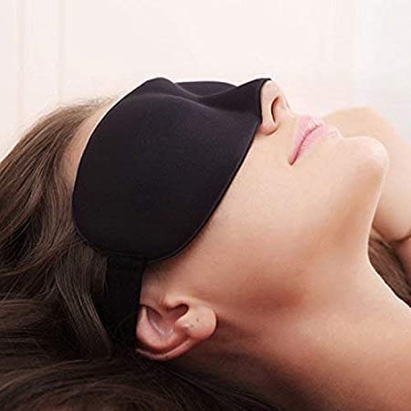 Sunshades Soft Silk Eye Mask,Sleep Mask for travel,Sleeping Mask For Men and Women - Pack of 2 (2)