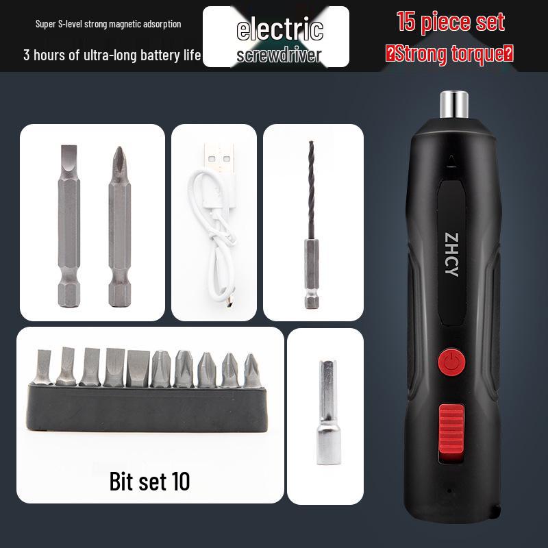 Cordless Multi-Function Electric Drill & Screwdriver Set