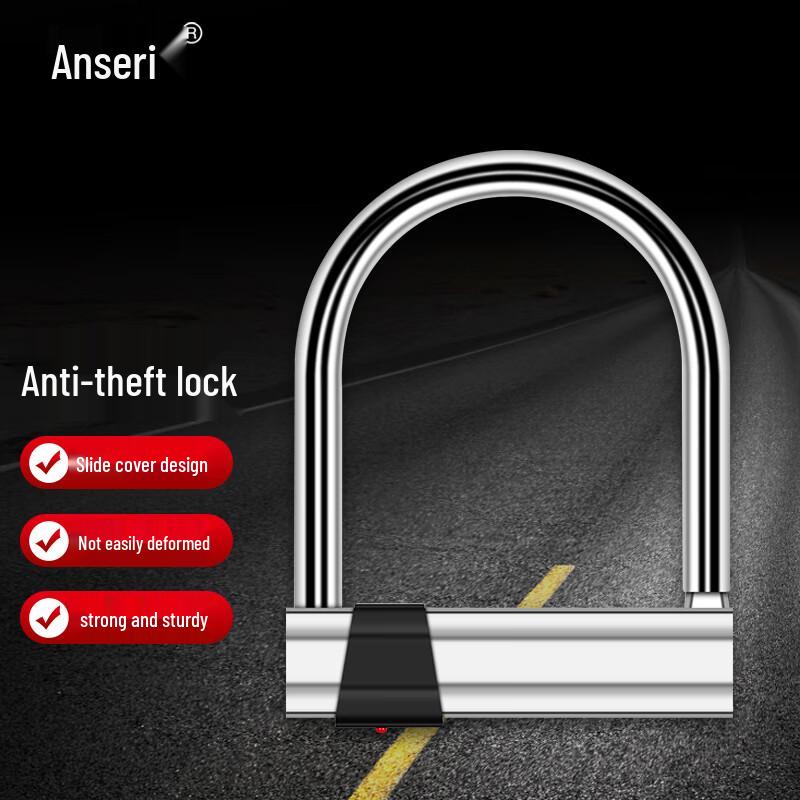 Anceller U-Lock Anti-Theft Bike & Motorcycle Lock