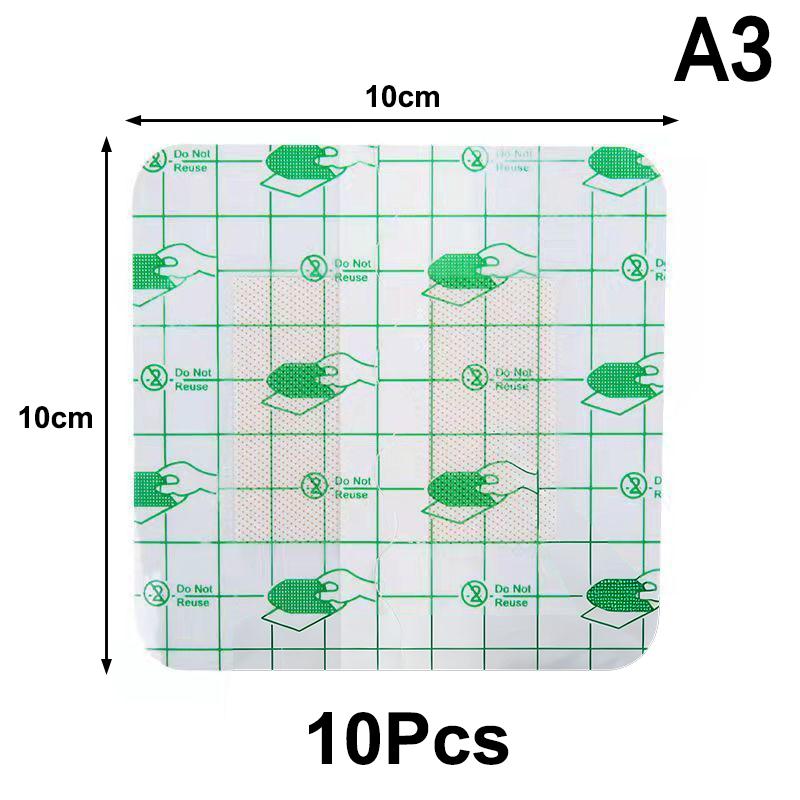 10Pcs First Aid Bandage Waterproof Adhesive Wound Dressings Sterile Dressing Hemostasis Patch Sticker Surgical Sutures