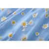 Women's Fashion Daisy Printed Mesh Dress Summer Double Elastic Waist Holiday Suspender Dress Beach Skirt