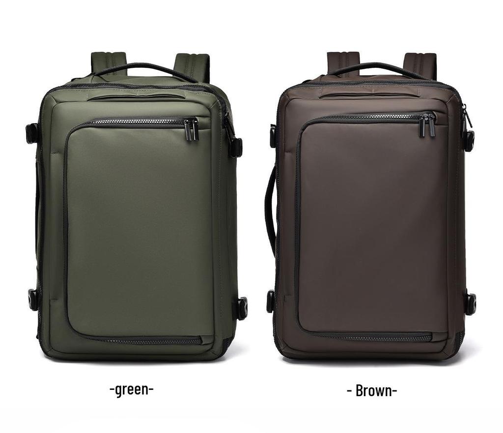 Men's Large Capacity Business Backpack - Convertible Crossbody and Double Shoulder Bag for Travel