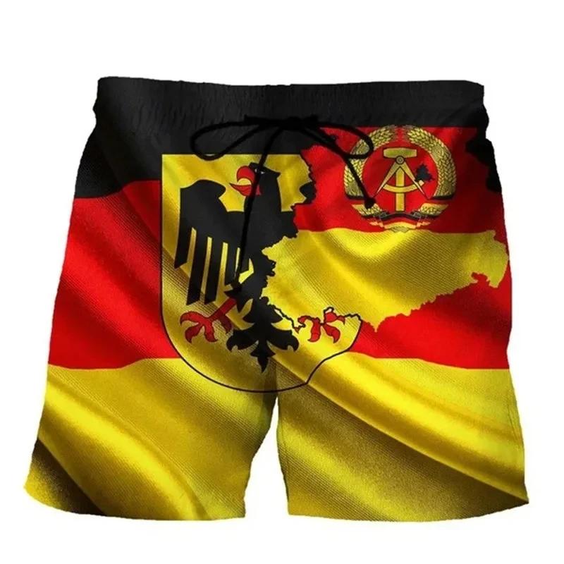 Boxing Muay Thai Shorts Germany National Flag Eagle 3D Print Fighting Training Unisex Men Women Quick Dry Fitness Gym Sport Workout Casual Streetwear