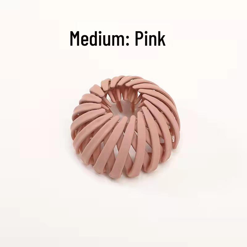Korean Bird's Nest Bun Maker Hair Accessory - High Ponytail Claw Clip