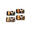 Miniature Dollhouse Food Ornaments: Bread, Coffee Cup & Tray Decor Accessories