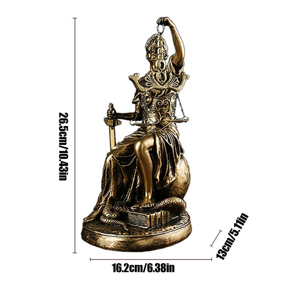 

Скульптура из смолы Слепая Леди Правосудие Фемида Статуя Юстиции Греческая Мифология Богиня Искусство Стильный Юрист Подарок Украшение Дома