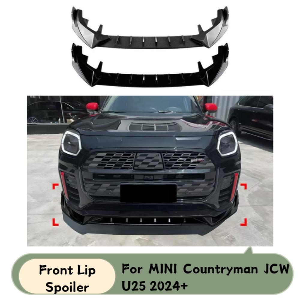 Spoiler Sottoparaurti Anteriore Splitter Per MINI Countryman JCW U25 2024 2025 Kit Carrozzeria Upgrade Accessori Auto