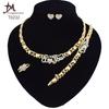 T0245 High Quality 14K Gold Plating Jewelry Women Jewelry Set 14k Gold Plating Diamond XOXO Jewelry Set