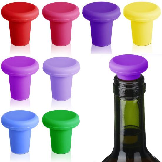 12 Tappi In Silicone Colorati Per Bottiglie Di Vino: Riutilizzabili, Ermetici E Carini Per Mantenere Il Vino Fresco