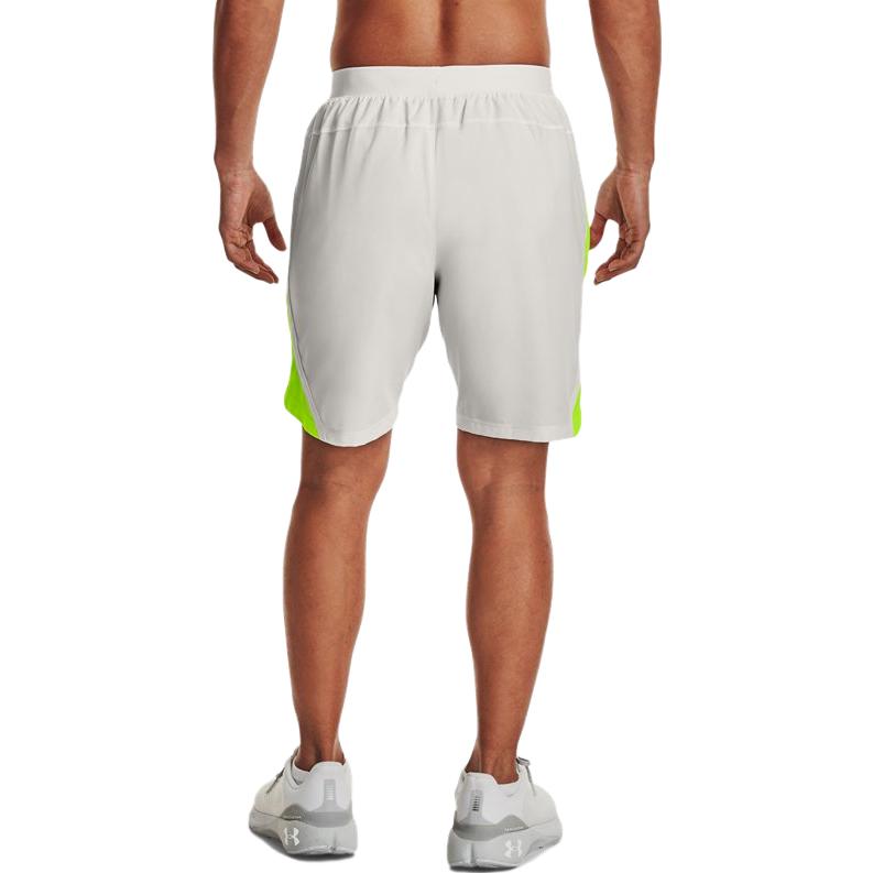 Under Armour Solid Color Slim Fit Woven Running Breathable Sports Shorts Men shorts Gray 1361493-006