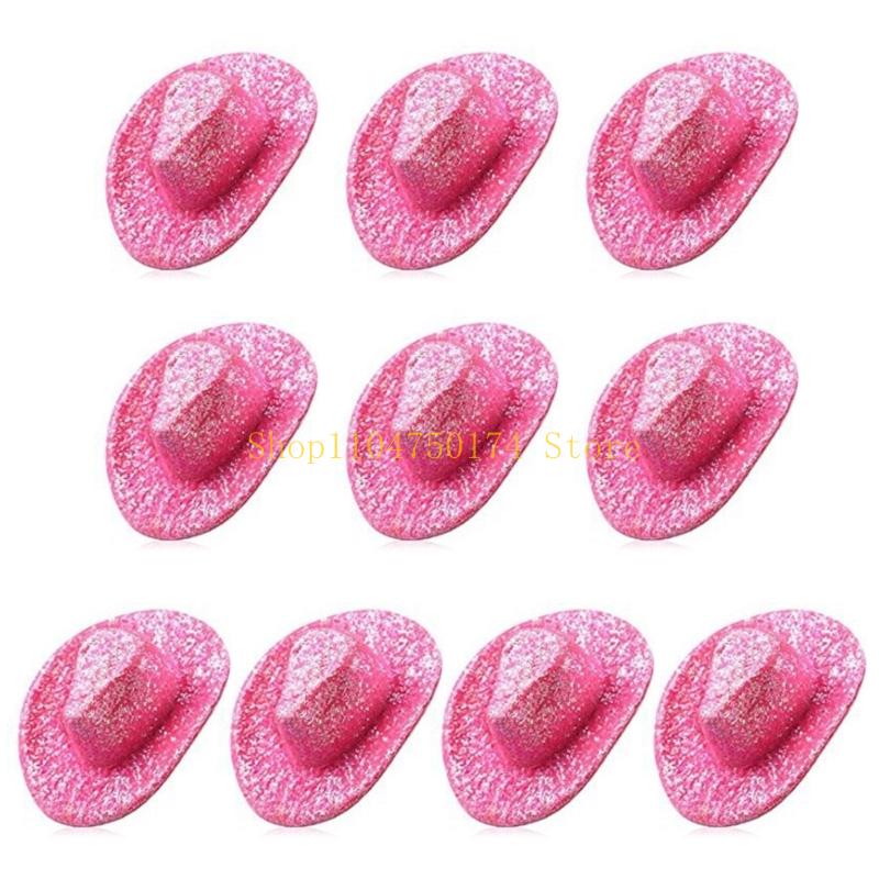 Western Styles Glitterys Mini Bottle Toppers Hat For Party Decorations Creative Crafts And Holiday Celebration top sale