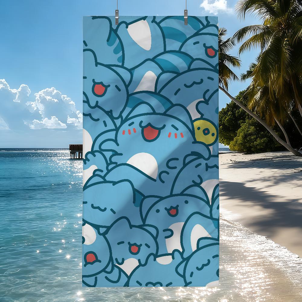 B-Bugcat CapooS Cartoon Towel Quick Drying Beach Towels Are Suitable For Swimming Pools Camping Yoga And The Gym