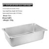 304 Stainless Steel Rectangular Food Pan with Lid (53x33x15cm)