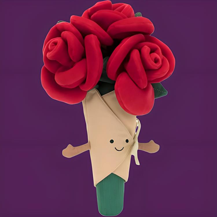 JELLYCAT Handheld Rose Dolls Plush Doll 30cm High