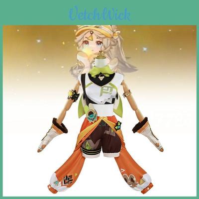 Adorable Disfraz Cosplay de Kazhina Para Roleplay de Personaje de Genshin Impact En Suave Tejido de Poliéster Disponible En Múltiples Tallas