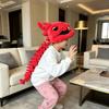 Dinosaur Plush Hat Celebrity-Style Cartoon Skeleton Headgear Soft Funny Doll Halloween Costume Toy Surprise Gift For All Ages