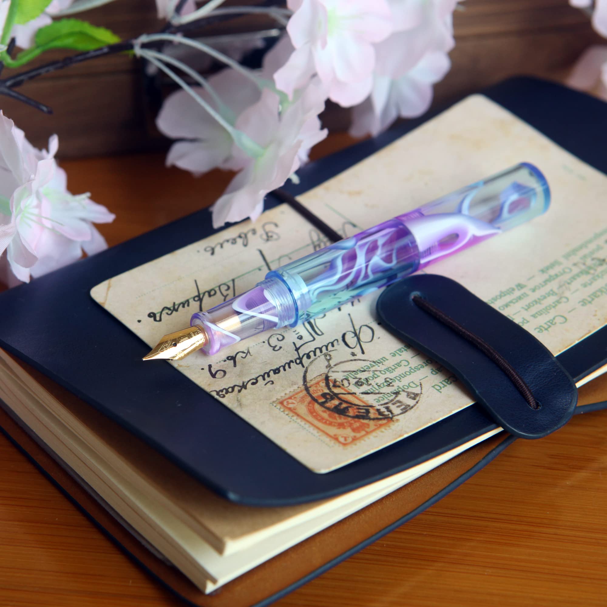 

Магазин кистей Мини перьевая ручка с иридиевым тонким пером Дорожная карманная короткая пипетка Бутылочка для чернил Семьдесят два пера, Ручка, Размер, (Фиолетовый/Зеленый)