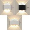 Modern Aluminum Shell LED Wall Light Black White IP65 Waterproof Corridor Balcony Lights Garden Stairs Bulb Indoor Outdoor