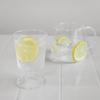 Hario Glass Goblet 300ml Clear Glass Goblet with Microwave Made In Line, Capacity, Molding, Safe, Heat-resistant Glass, Japan, GG-300-M
