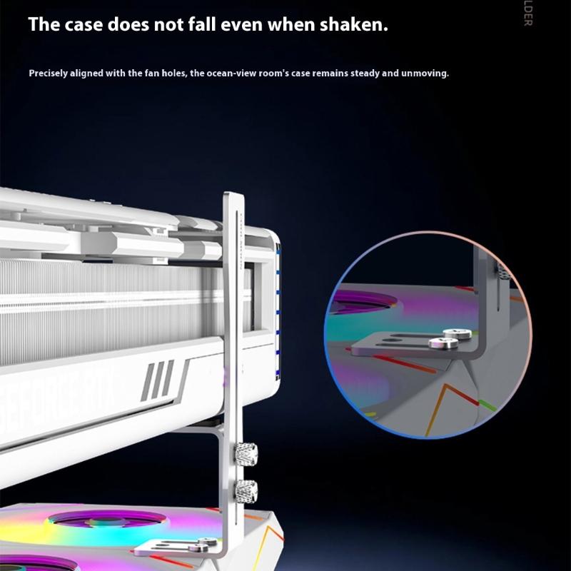 Vertical Graphics Card GPU Support Video Card Sagging Holder Bracket L Shape GPU Support Bracket for Desktop PC