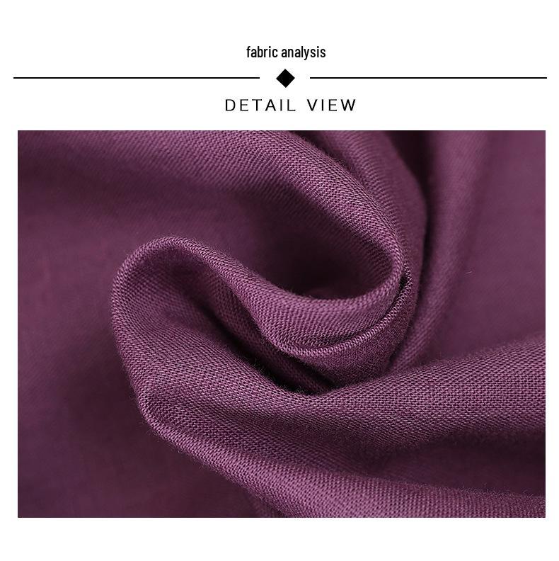 Plus Size Mid-Length Summer 2025 Cotton-Linen Dress for Women - Fashionable, Age-Reducing Style for Middle-Aged Mothers