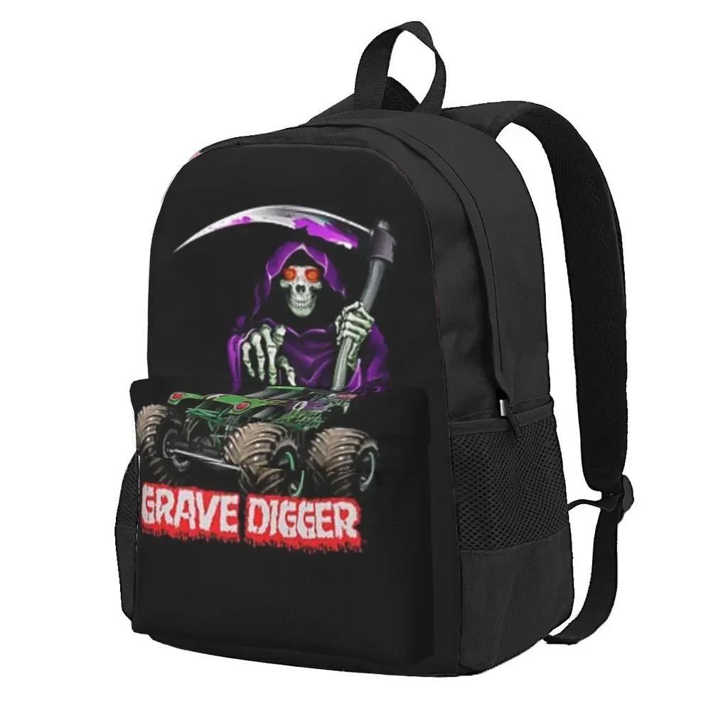 Classic Monster Jam Pattern Backpacks Bookbag School Bags Cartoon Rucksack Travel Rucksack Shoulder Bag
