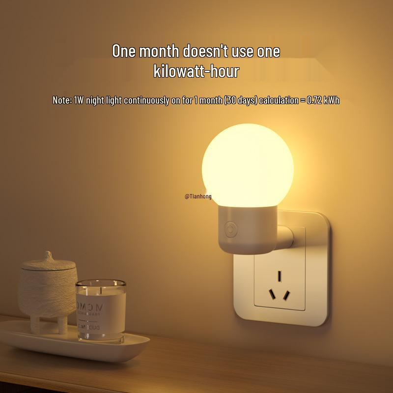 Automatic Smart Sensor Night Light: Plug-In Lamp Activates with Movement In Bedroom