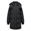 New large-size cotton-padded clothes for women's winter medium and long cold-proof clothes, thin and thickened hooded cotton-padded jacket.