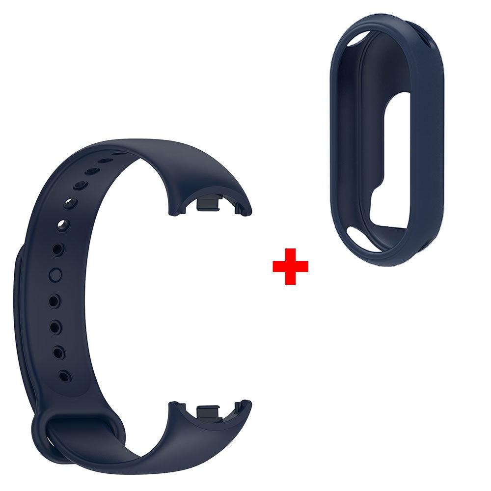 Wristband + Protector Case For Xiaomi Mi Band 8 Silicone Watchband Bracelet Protective Cover For Xiaomi Band8 Mi Band 8 Correa