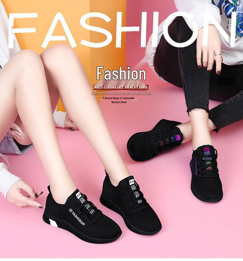 Spring/Summer Casual Women's Soft Sole Sneakers for Walking & Dancing