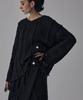 Teulimingbeodeu Wool Damage Tassel Knit Set-Up Pullover [ Black ]