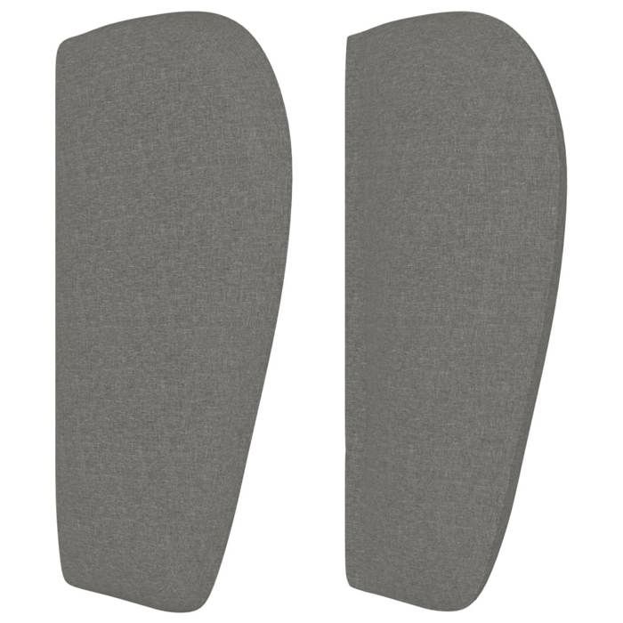 Maison Exclusive - Tête de lit avec oreilles Gris foncé 103x23x78/88 cm Tissu