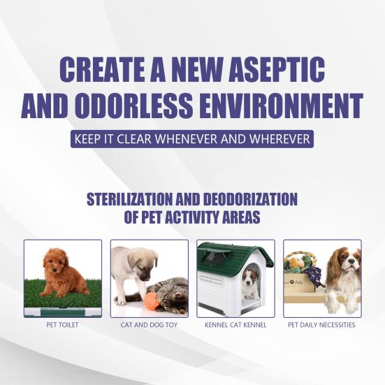 60ML Pet Deodorant Spray Efficient Long Lasting Effect Quick Remove Pet Odor