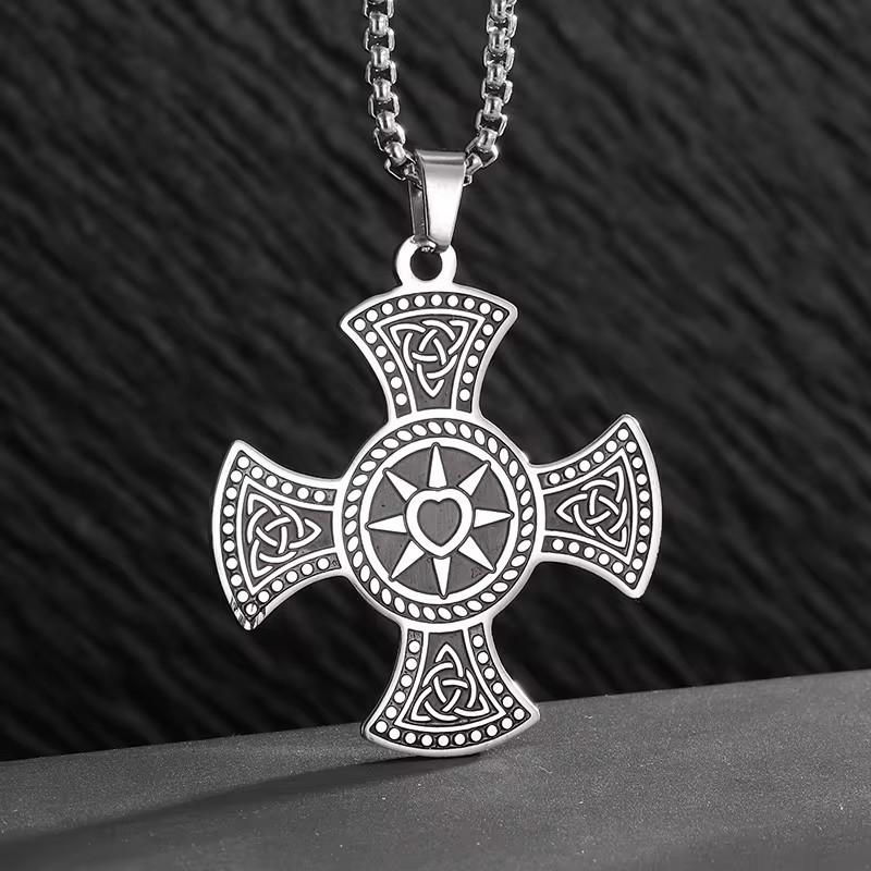 

Европейский и американский стиль Новый стиль Вырез Символ креста Мужская подвеска Нержавеющая сталь Мода Темперамент Титановая сталь Ожерелье Женщины